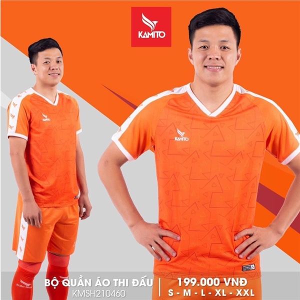 BỘ QUẦN ÁO BÓNG ĐÁ KAMITO KMSH210460 CAM/CAM