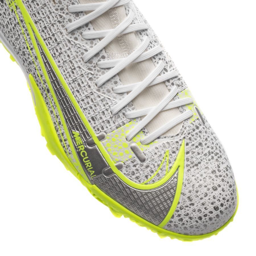 Nike Mercurial Superfly 8 Academy TF Silver Safari - White/Black/Metallic Silver/Volt