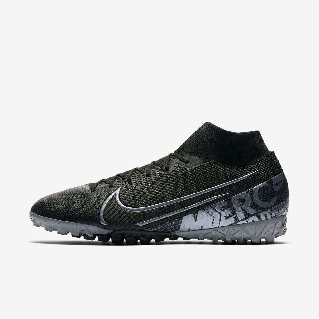 NIKE MERCURIAL SUPERFLY 7 ACADEMY TF UNDER THE RADAR - BLACK/METALLIC COOL GREY