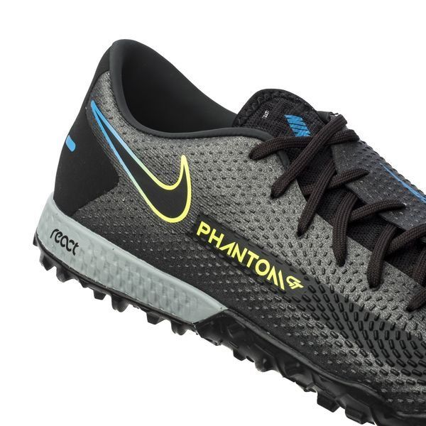 Nike Phantom GT Pro TF Black x Prism - Black/Cyber Yellow/Lite Photo Blue