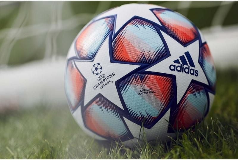 adidas Football Champions League 2020 Pro Match Ball - White/Royal Blue/Signal Coral