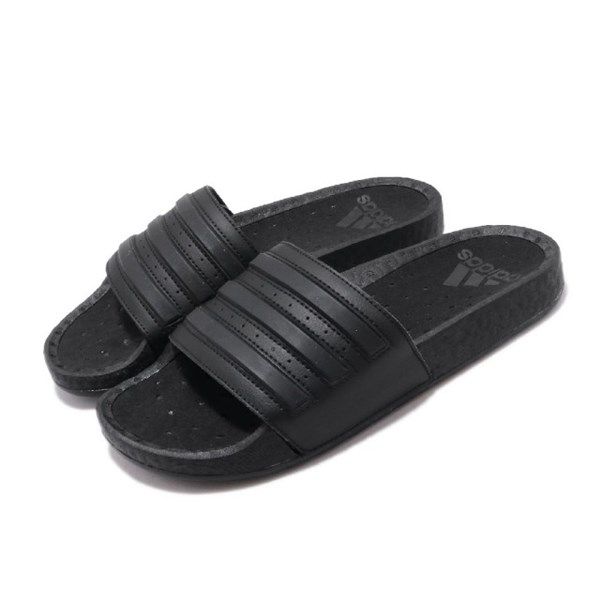 adidas adilette slides all black