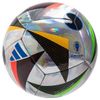 Quả bóng đá Adidas Football FUSSBALLLIEBE Training Foil EURO 2024 - Silver Metallic/Black/Glow Blue IN9368