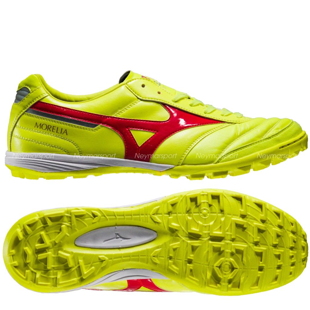 Giày đá bóng Mizuno Morelia Sala Elite TF Dyna - Safety Yellow/Fiery Coral Q1GB240145