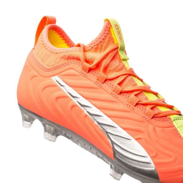 PUMA One 20.3 FG/AG Rise - Energy Peach/Fizzy Yellow/PUMA Aged Silver
