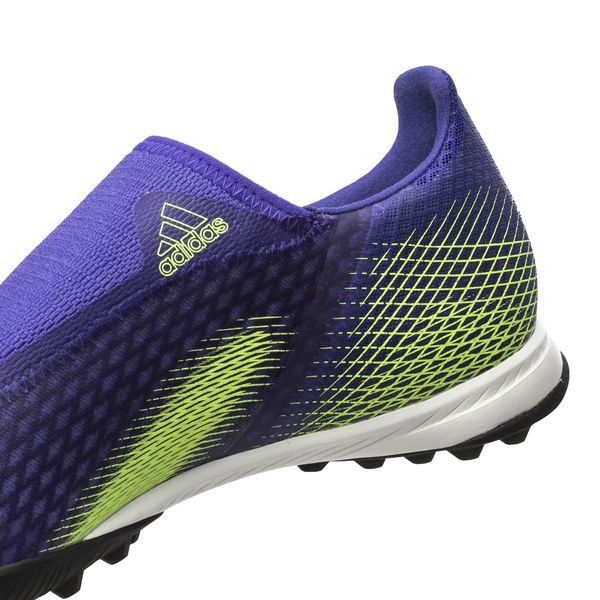 adidas X Ghosted .3 Laceless TF Precision To Blur - Energy Ink/Signal Green