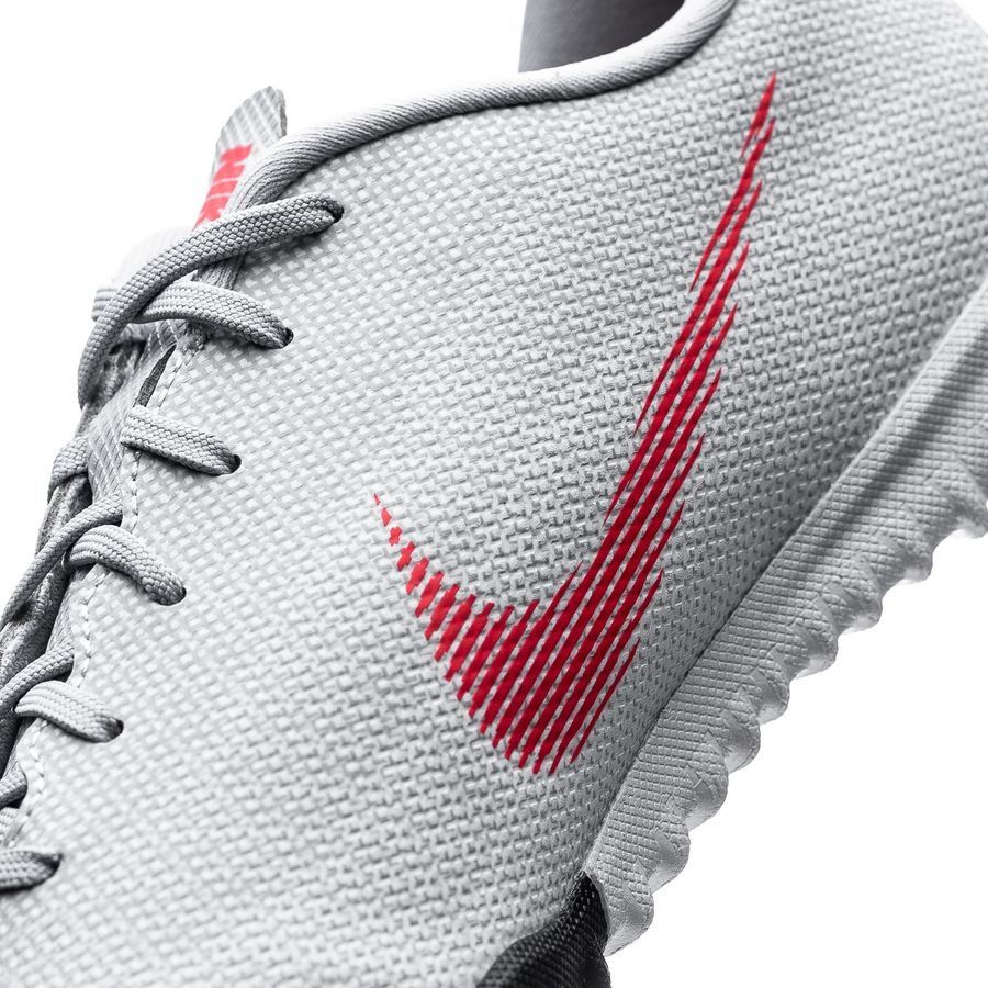 Nike Mercurial VaporX 12 Academy TF Kids Raised On Concrete - Wolf Grey/Light Crimson