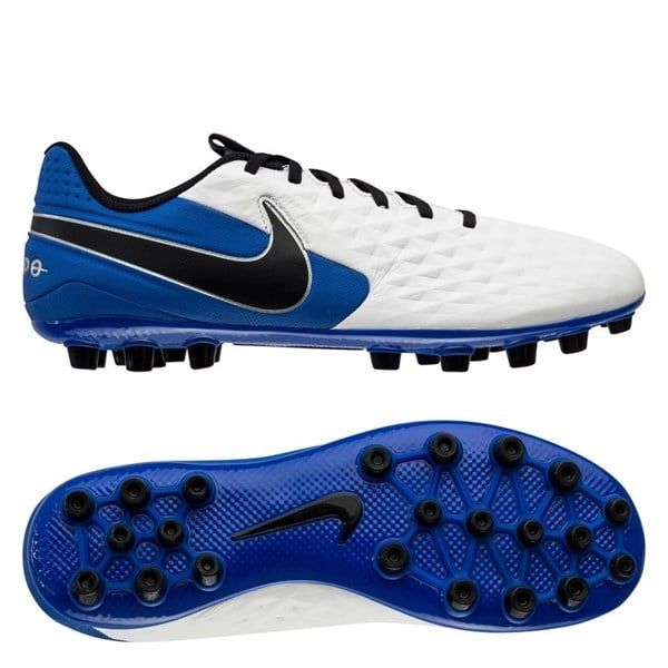 Nike Tiempo Legend 8 Academy AG Daybreak - White/Black/Hyper Royal/Metallic Silver