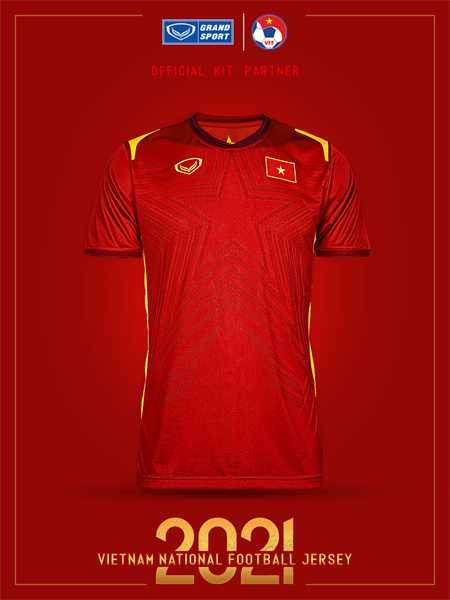 GRANDSPORT ÁO THI ĐẤU ĐT VIỆT NAM SÂN NHÀ 2021