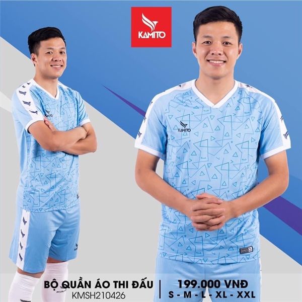 BỘ QUẦN ÁO BÓNG ĐÁ KAMITO KMSH210426 XANH DƯƠNG