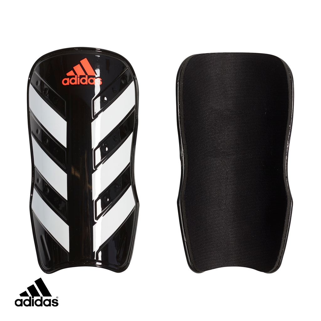 Everlesto Shin Guards Black / White / Solar Red
