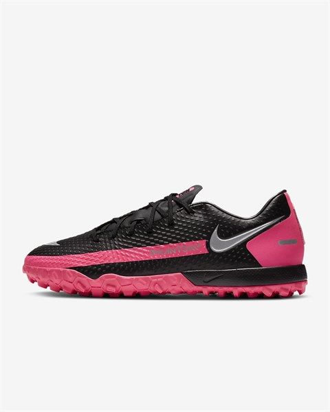 NIKE PHANTOM GT ACADEMY TF - BLACK/METALLIC SILVER/PINK BLAST