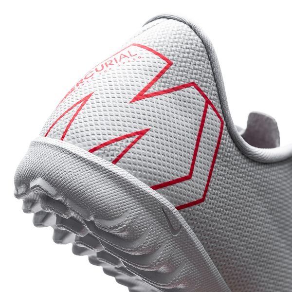 Nike Mercurial VaporX 12 Academy TF Kids Raised On Concrete - Wolf Grey/Light Crimson