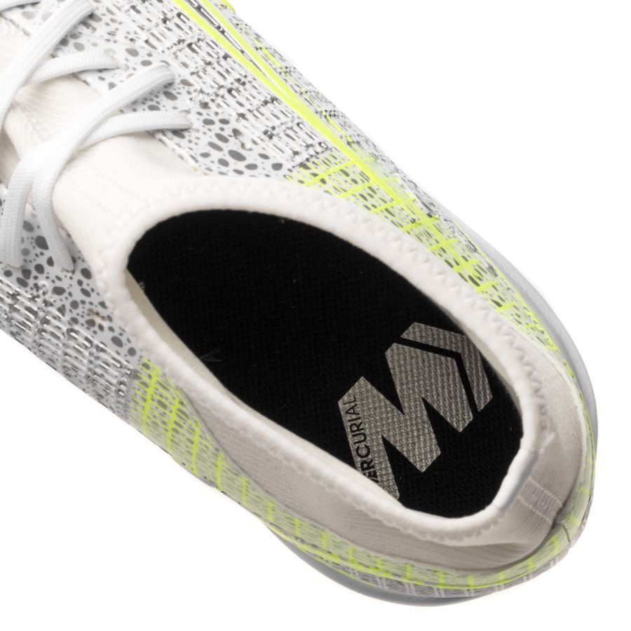 Nike Mercurial Superfly 8 Academy TF Silver Safari - White/Black/Metallic Silver/Volt