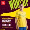 Bộ quần áo bóng đá Kamito FOOTBALL WONCUP - Vàng/Xanh dương KMST220630