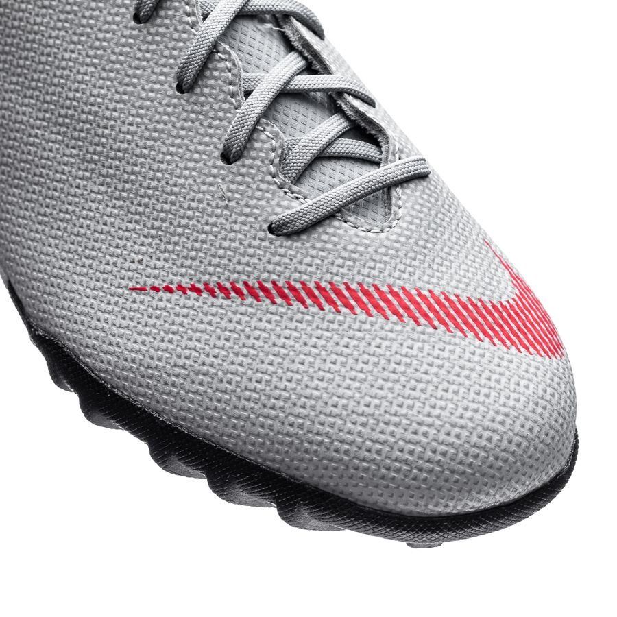 Nike Mercurial VaporX 12 Academy TF Kids Raised On Concrete - Wolf Grey/Light Crimson