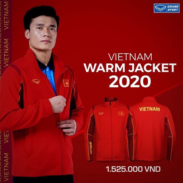 ÁO KHOÁC NỈ ĐTVN 2020 ĐỎ