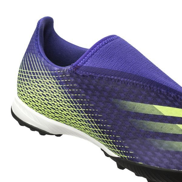 adidas X Ghosted .3 Laceless TF Precision To Blur - Energy Ink/Signal Green