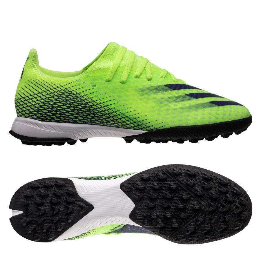 ADIDAS X GHOSTED .3 TF PRECISION TO BLUR - SIGNAL GREEN/ENERGY INK/BLACK