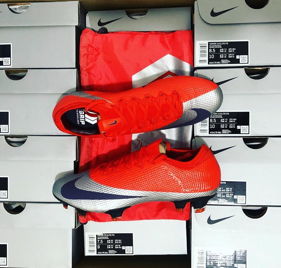 Nike Mercurial Vapor 13 Elite FG Future DNA - Max Orange/Metallic Silver/Black LIMITED EDITION