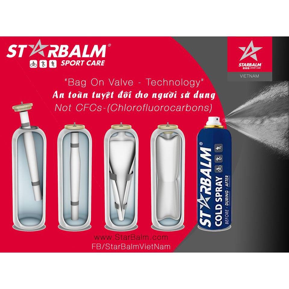 Chai Xịt Lạnh STARBALM 150ML