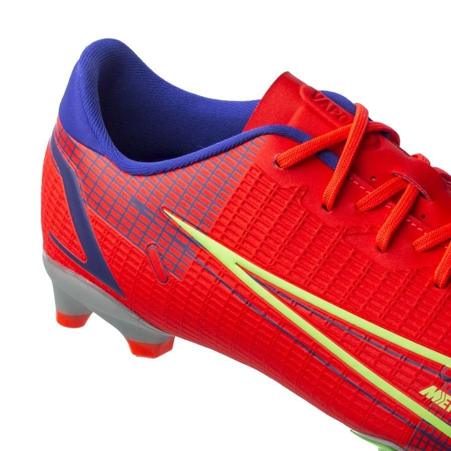 Nike Mercurial Vapor 14 Academy MG Spectrum - Bright Crimson/Metallic Silver Kids