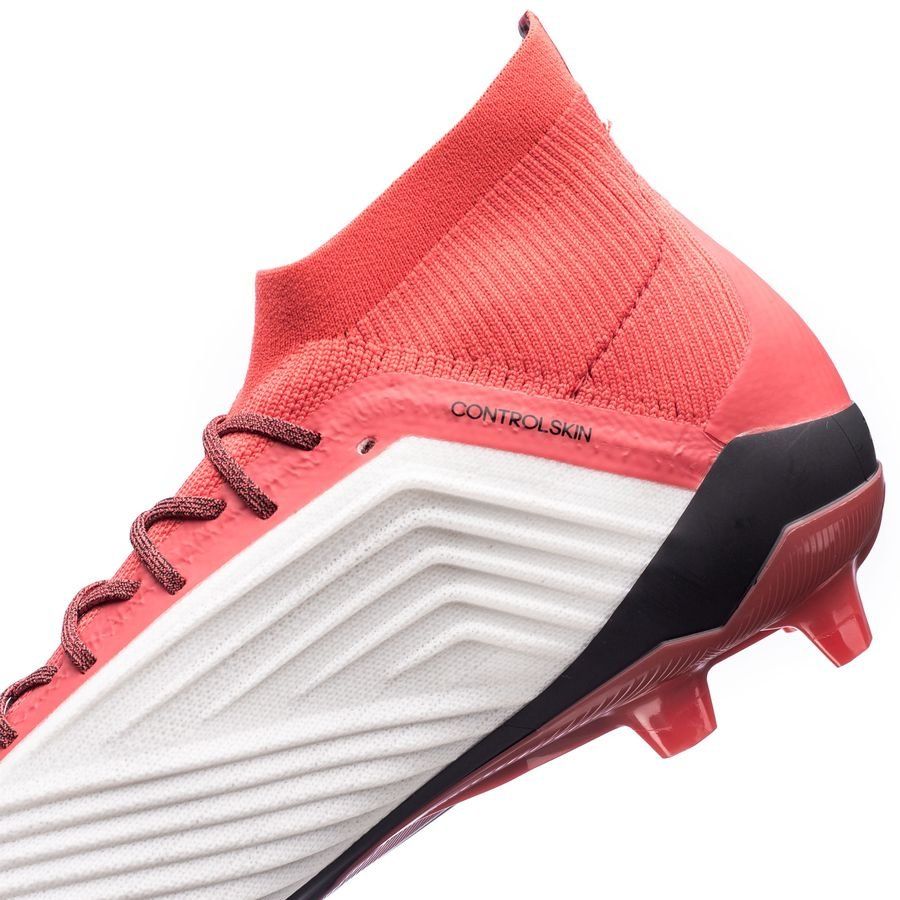 adidas Predator 18.1 FG/AG Cold Blooded - Footwear White/Core Black/Real Coral