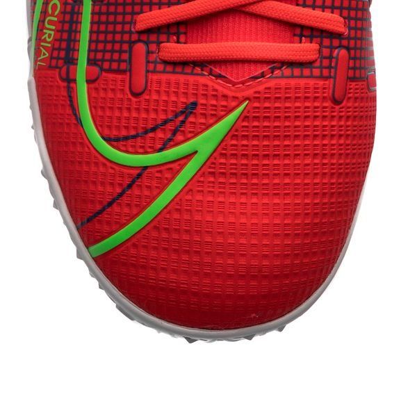 Nike Mercurial Superfly 8 Academy TF Spectrum - Bright Crimson/Metallic Silver