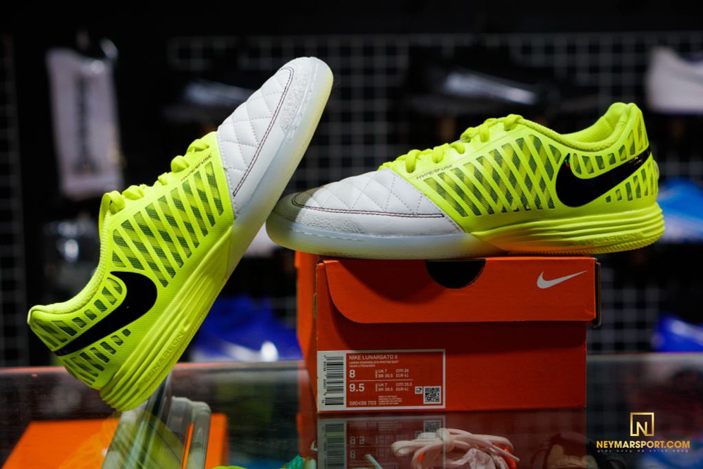 Nike Lunargato II IC - Lemon Venom/Black/White
