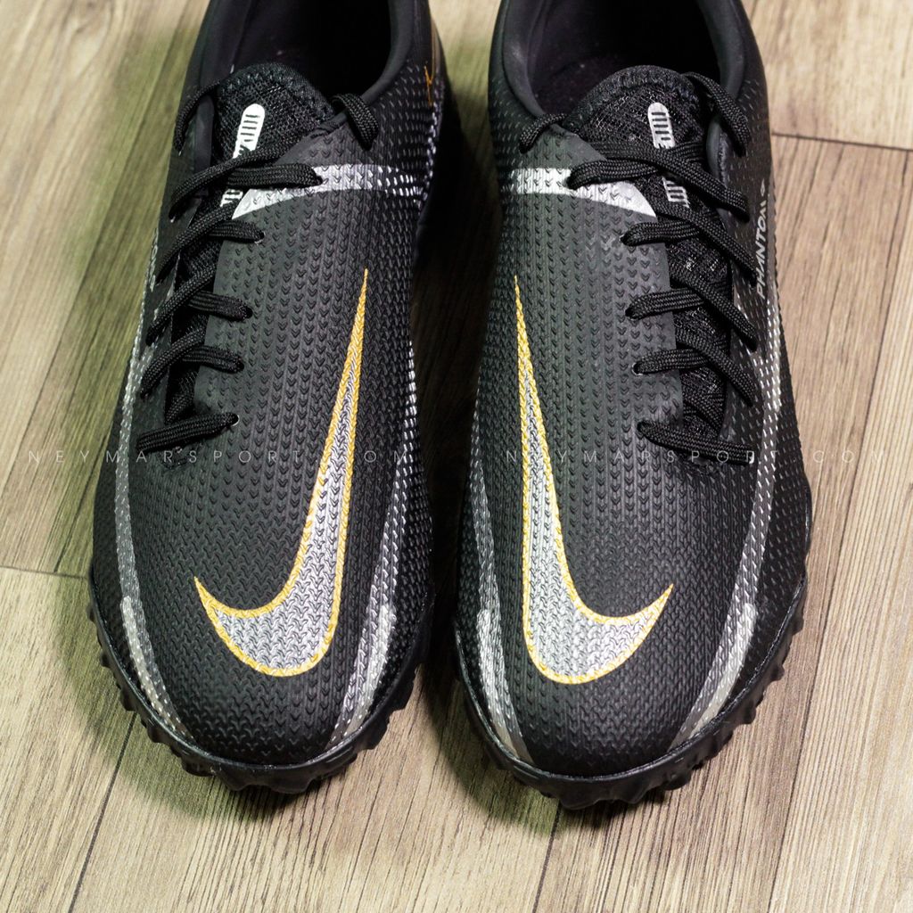 Giày đá bóng Nike Phantom GT 2 Pro TF Shadow - Black/Metallic Dark Grey/Metallic Gold DC0768-007