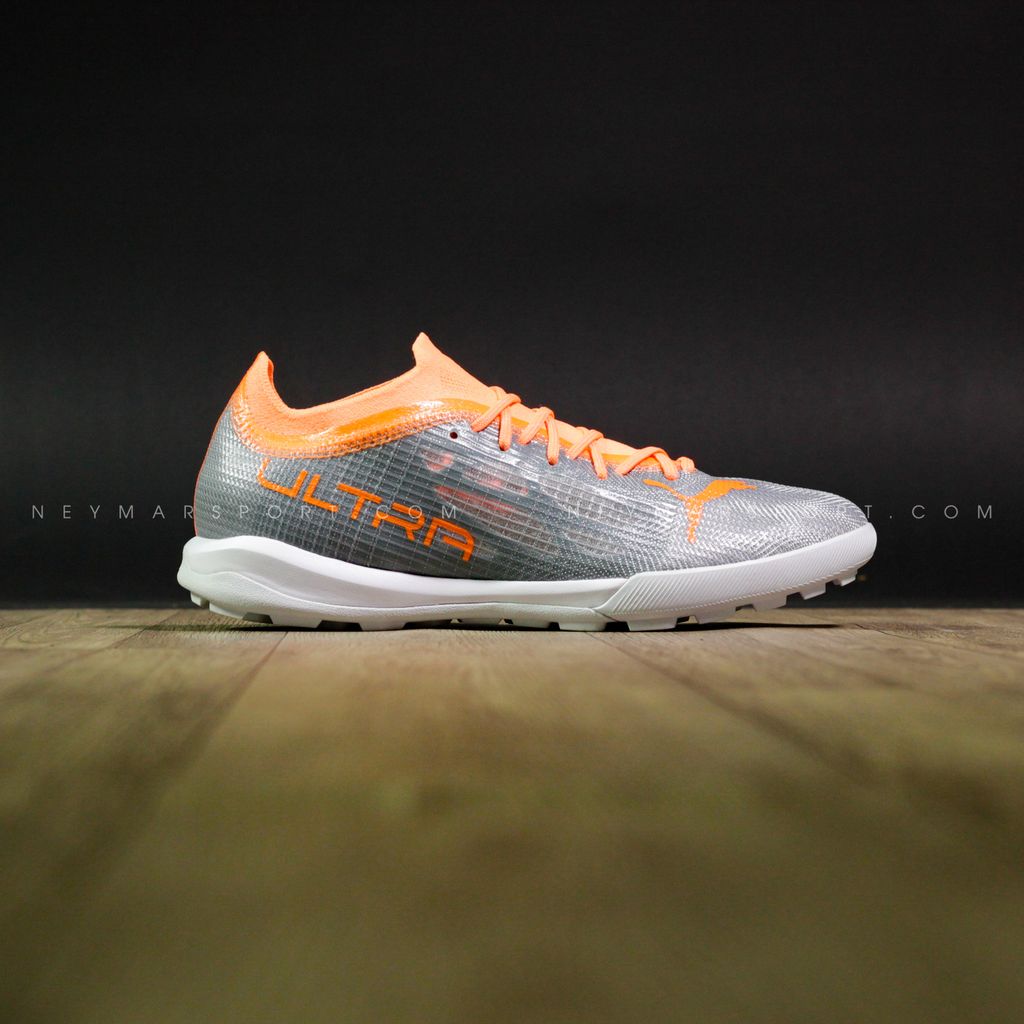 Giày đá bóng PUMA Ultra 1.4 Pro Cage TT Instinct - Diamond Silver/Neon Citrus 106721-01