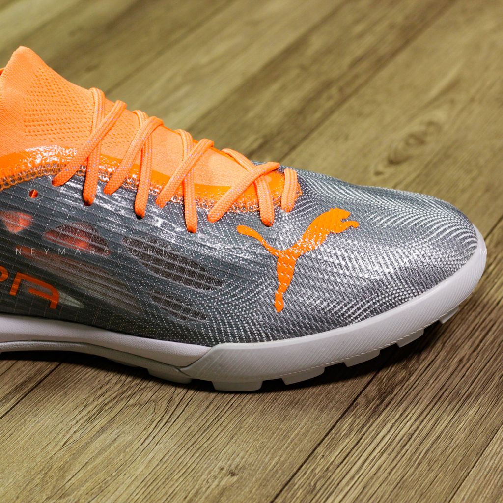 Giày đá bóng PUMA Ultra 1.4 Pro Cage TT Instinct - Diamond Silver/Neon Citrus 106721-01