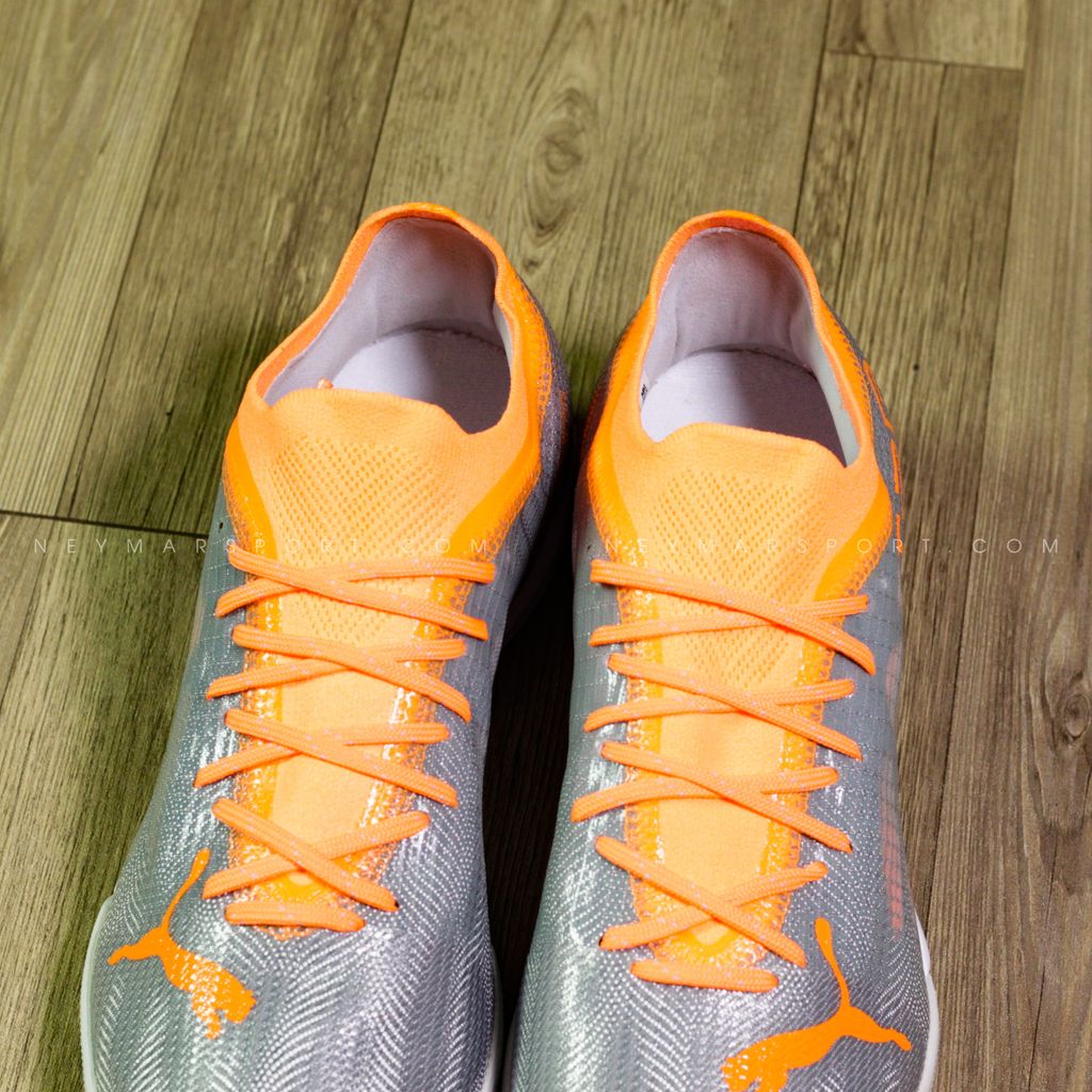 Giày đá bóng PUMA Ultra 1.4 Pro Cage TT Instinct - Diamond Silver/Neon Citrus 106721-01