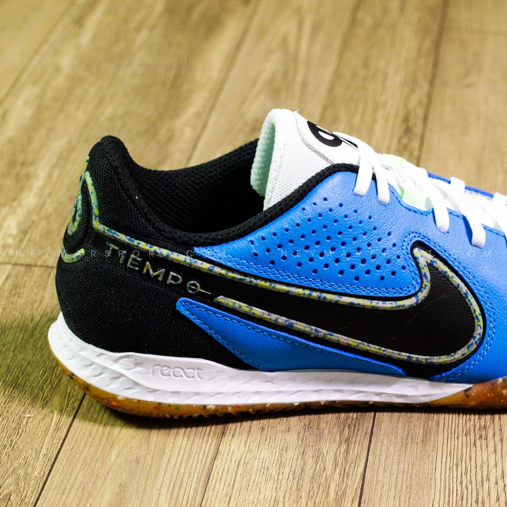 Giày đá bóng Nike Tiempo React Legend 9 Pro IC - Photo Blue/Neon Yellow/Black DA1183-403