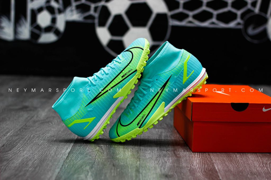 Nike Mercurial Superfly 8 Academy TF Impulse - Dynamic Turq/Lime Glow