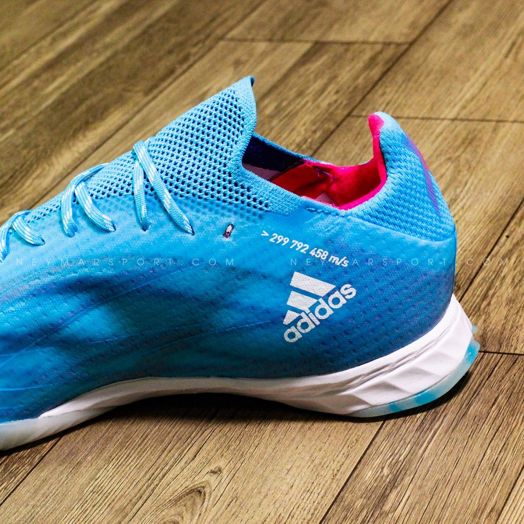 Giày đá bóng adidas X Speedflow .1 IN Sapphire Edge - Sky Rush/Shock Pink/Footwear White GW7464
