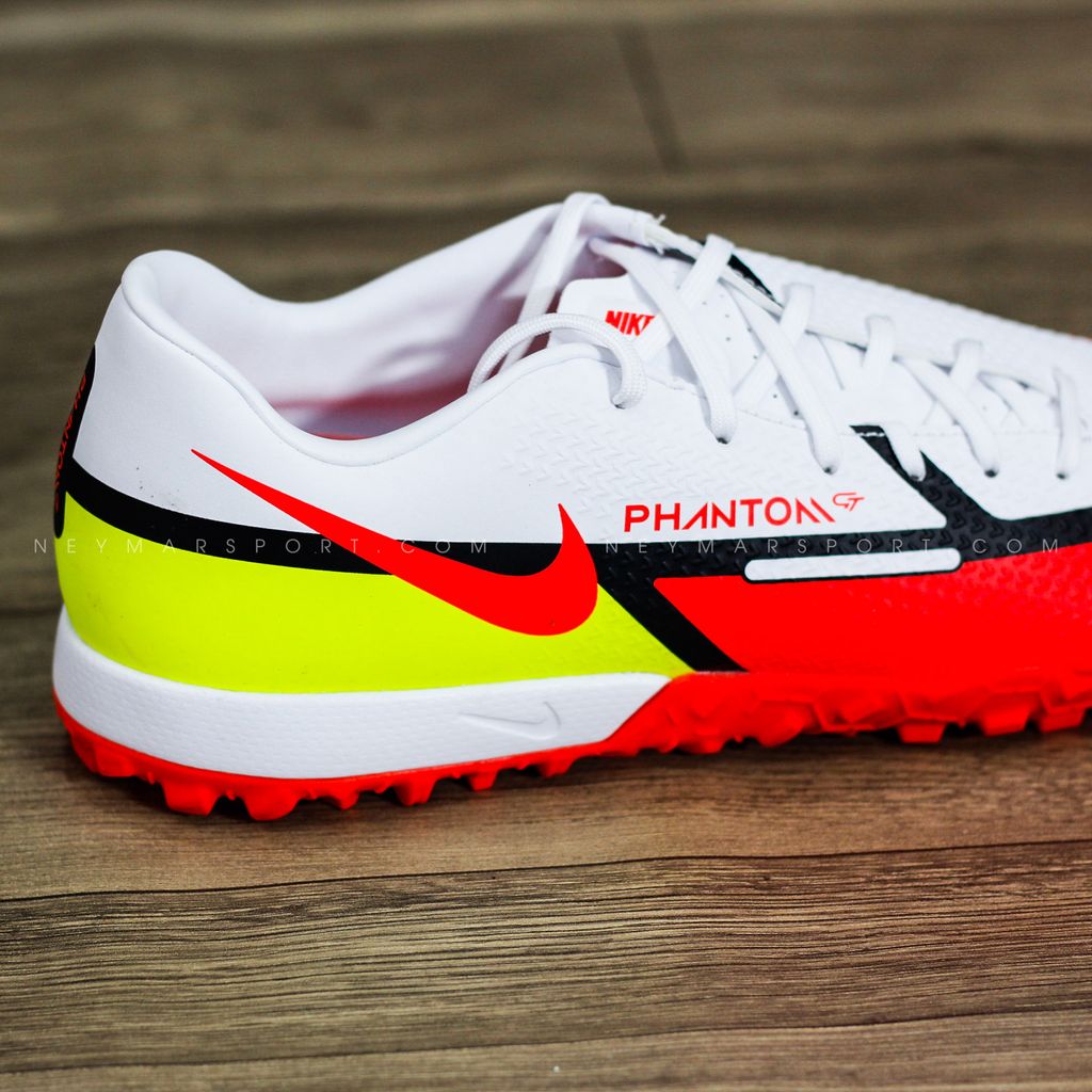 Nike Phantom GT 2 Academy TF Motivation - White/Bright Crimson/Volt