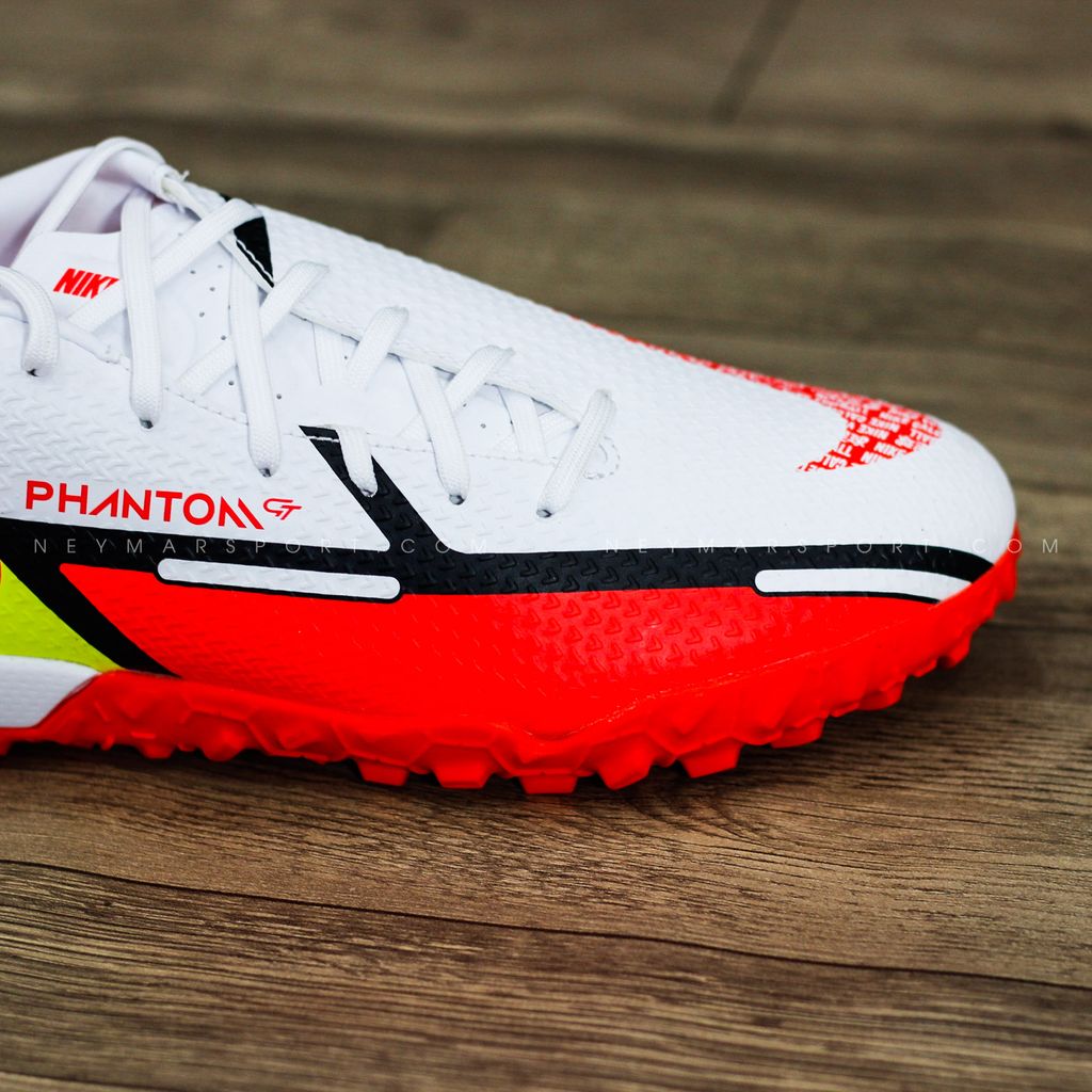 Nike Phantom GT 2 Academy TF Motivation - White/Bright Crimson/Volt