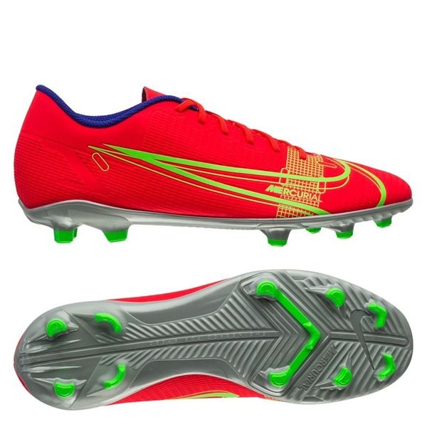Nike Mercurial Vapor 14 Club MG Spectrum - Bright Crimson/Metallic Silver