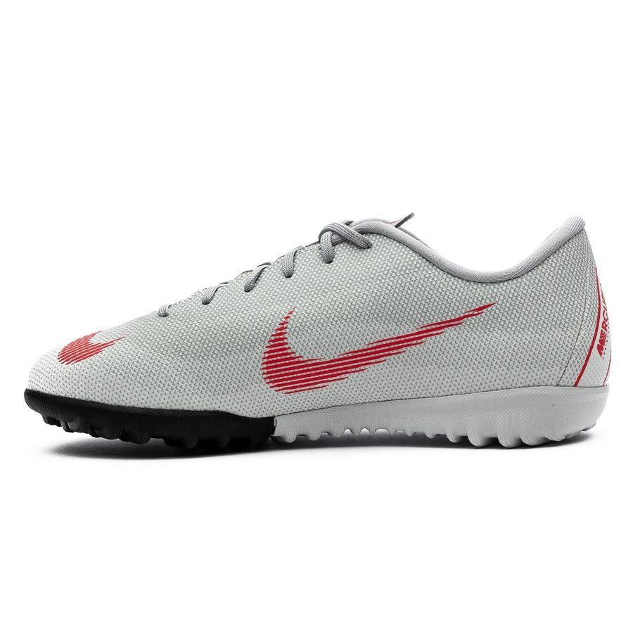 Nike Mercurial VaporX 12 Academy TF Kids Raised On Concrete - Wolf Grey/Light Crimson