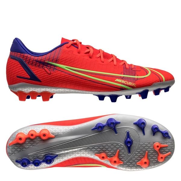 Nike Mercurial Vapor 14 Academy AG Spectrum - Bright Crimson/Metallic Silver