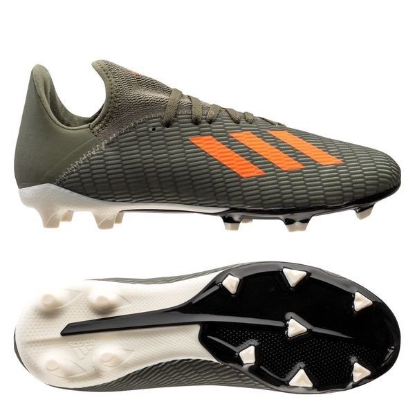 adidas X 19.3 FG/AG Encryption - Legion Green/Solar Orange/Core White Kids