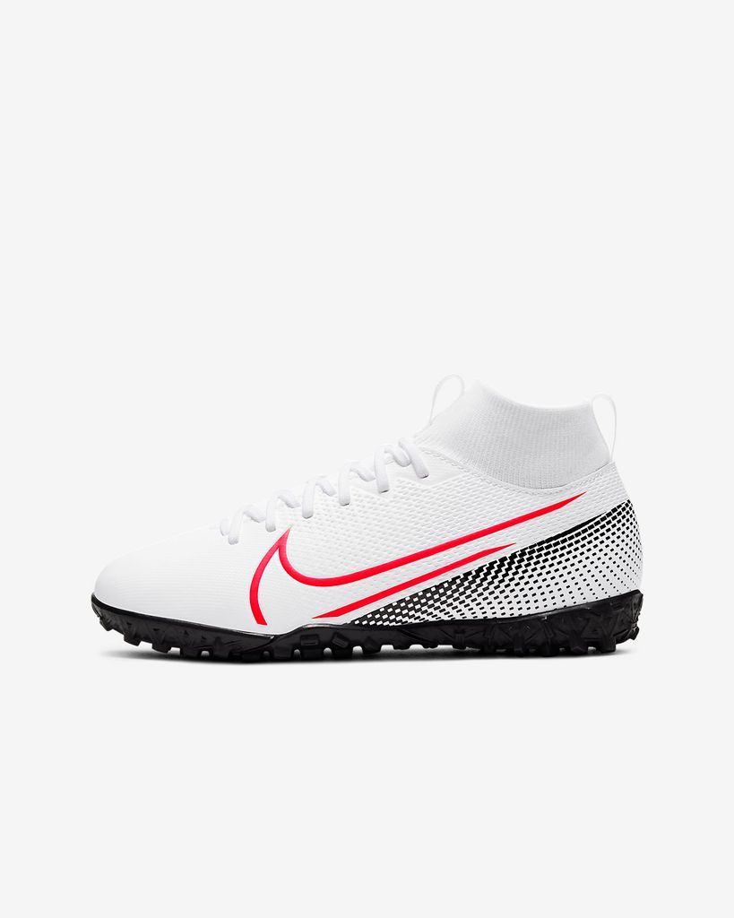 Nike Mercurial Superfly 7 Academy TF LAB2 - White/Laser Crimson/Black Kids