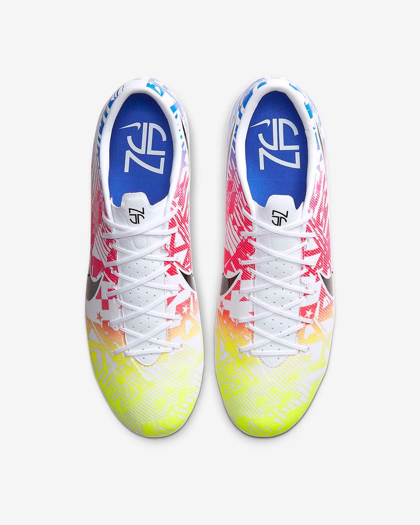 Nike Mercurial Vapor 13 Academy MG NJR Jogo Prismatico - White/Black/Racer Blue/Volt