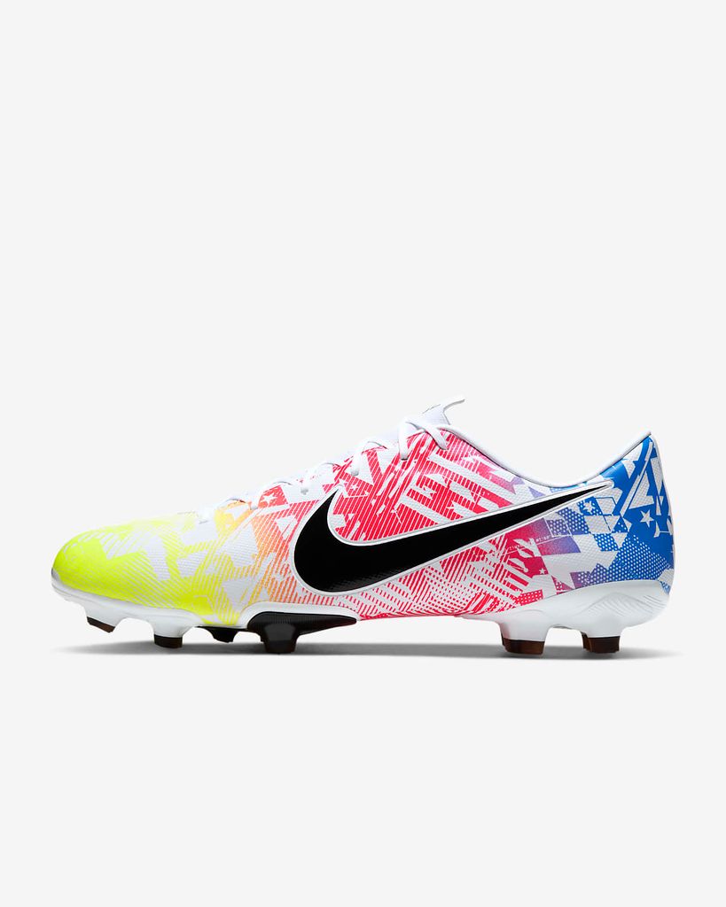 Nike Mercurial Vapor 13 Academy MG NJR Jogo Prismatico - White/Black/Racer Blue/Volt