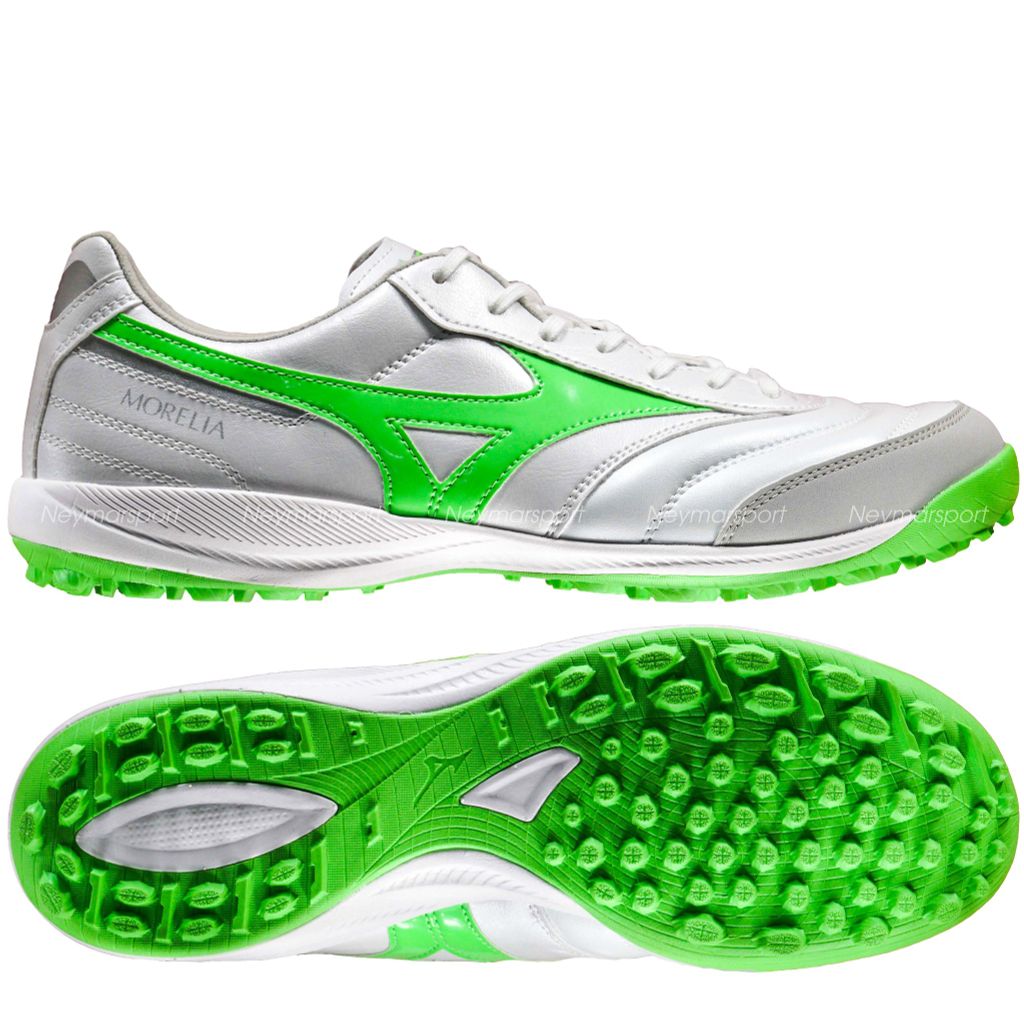 Giày đá bóng Mizuno Morelia Sala Pro AS TF Frontier Pack - White/Green Q1GB251337