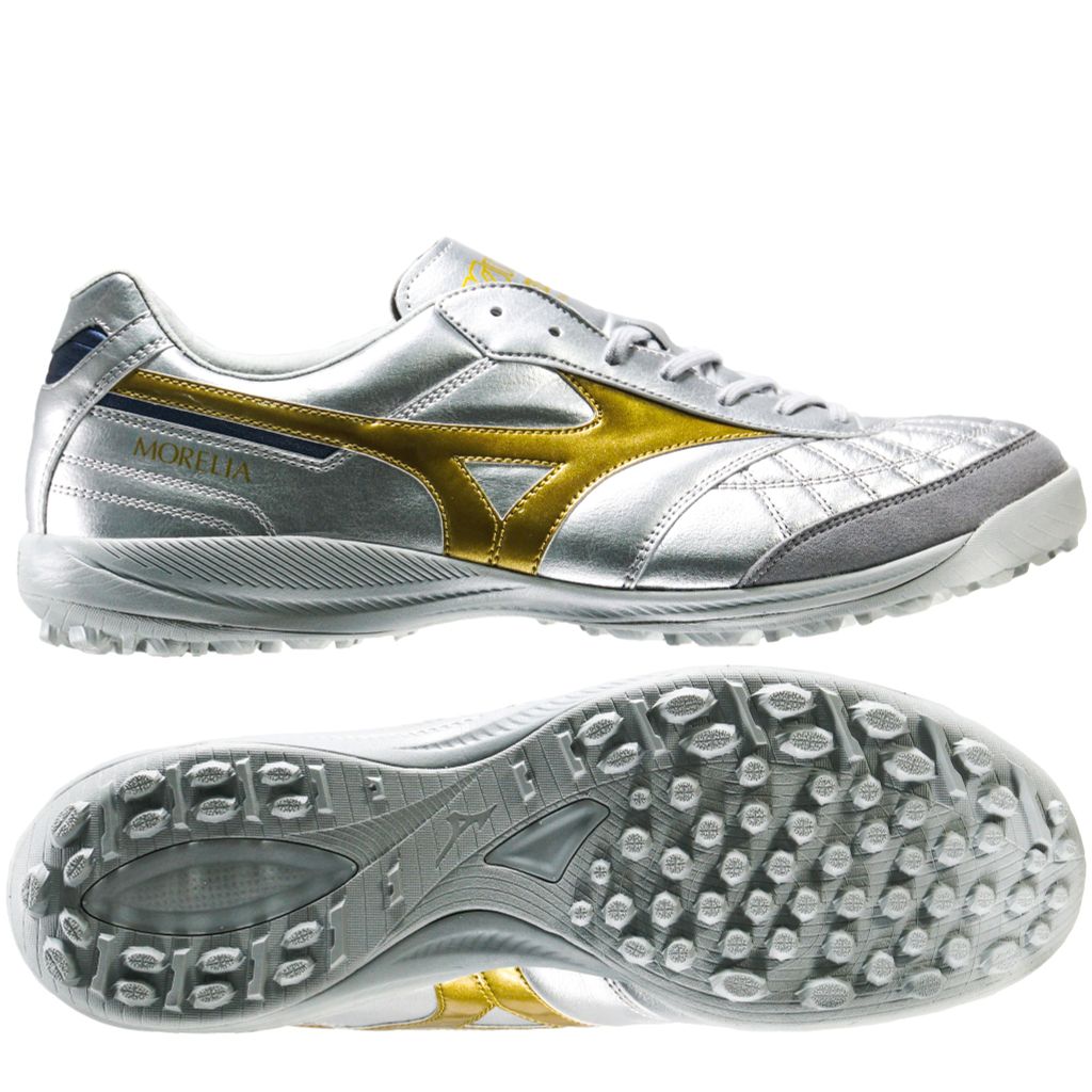 Giày đá bóng Mizuno Morelia Sala MADE IN JAPAN TF Platinum Silver - Galaxy Silver/Cool Gray Q1GB251104