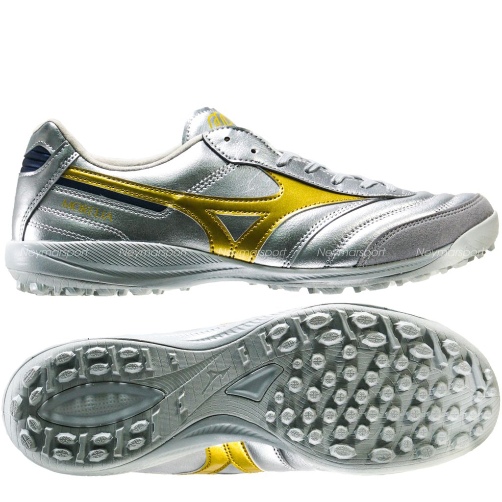 Giày đá bóng Mizuno Morelia Sala Elite AS TF Platinum Silver - Galaxy Silver/Cool Gray Q1GB251204