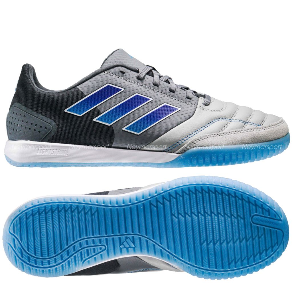 Giày đá bóng Adidas Top Sala Competition IC - Grey Three/Lucid Blue IE7551