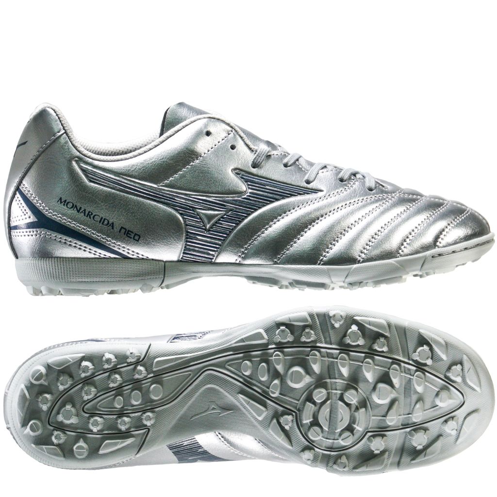Giày đá bóng Mizuno Monarcida Neo III Select TF Platinum Silver - Galaxy Silver/Cool Gray P1GD252504